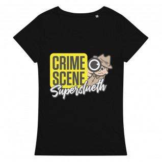 Crime Scene Super Sleuth White (Female) Women's Organic T-Shirt