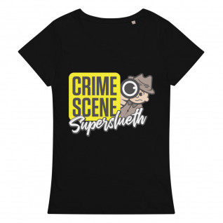 Crime Scene Super Sleuth White (Male) Women's Organic T-Shirt