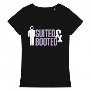 Suited And Booted Purple and White Women's Organic T-Shirt