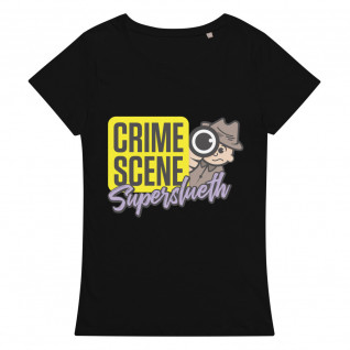 Crime Scene Super Sleuth Purple (Male) Women's Organic T-Shirt