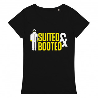 Suited and Booted Yellow and White Women's Organic T-Shirt