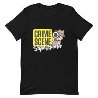 Crime Scene Super Sleuth White (Female) Unisex T-Shirt