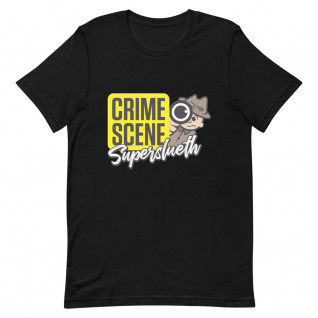 Crime Scene Super Sleuth White (Male) Unisex T-Shirt