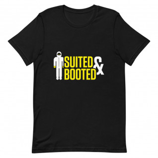 Suited and Booted Yellow and White Unisex T-Shirt
