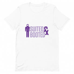 Suited and Booted Purple Unisex T-Shirt