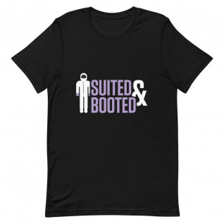 Suited and Booted Purple and White Unisex T-Shirt