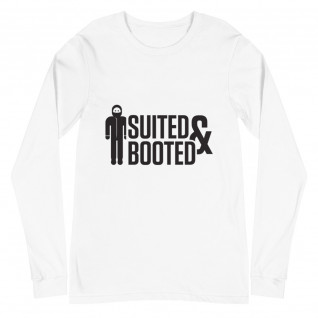 Suited and Booted Black Print Unisex Long Sleeve Tee