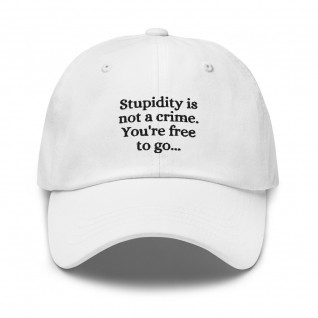 Stupidity is Not a Crime You're Free to Go Cap