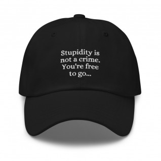 Stupidity is Not a Crime You're Free to Go Cap