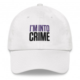 I'm Into Crime Purple and Black Embroidered Cap