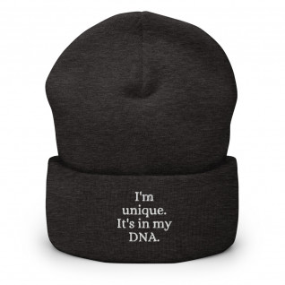 I'm Unique. It's in my DNA Embroidered Cuffed Beanie