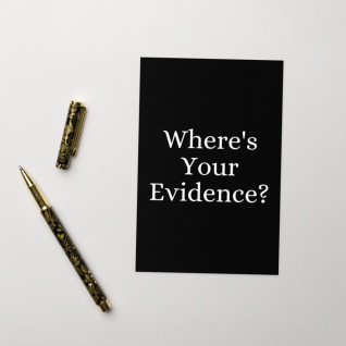 Where's Your Evidence? Greetings Card