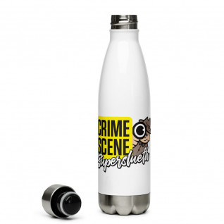 CSI Super Sleuth White (Male) Stainless Steel Water Bottle