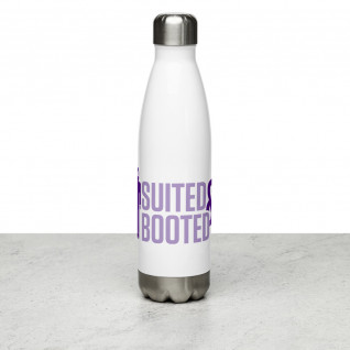 Suited and Booted Purple Stainless Steel Water Bottle