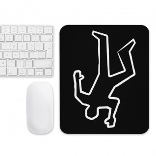 Dead Fred White Print Mouse Pad