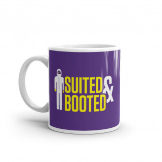 Suited and Booted Yellow and White Mug