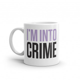I'm Into Crime Light Purple and Black Mug