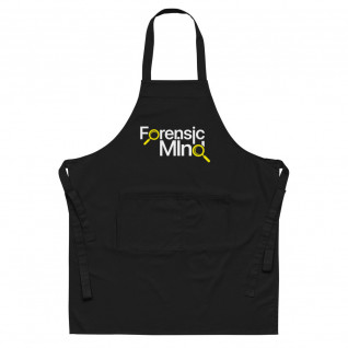 Forensic Mind Yellow and White Organic Cotton Apron