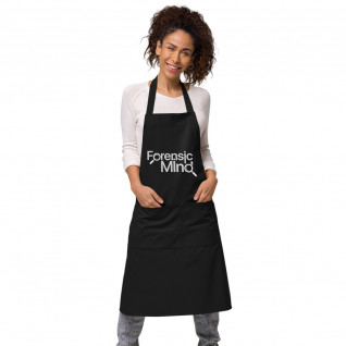 Forensic Mind Grey and White Organic Cotton Apron