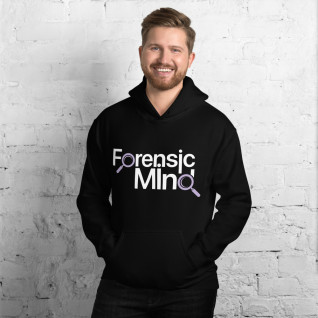 Forensic Mind Purple and White Unisex Hoodie