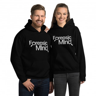 Forensic Mind Grey and White Unisex Hoodie