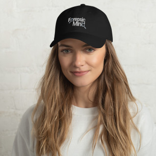 Forensic Mind Grey and White Embroidered Cap