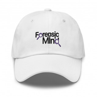 Forensic Mind Purple and White Embroidered Cap