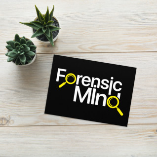Forensic Minds Yellow and White Greetings Card