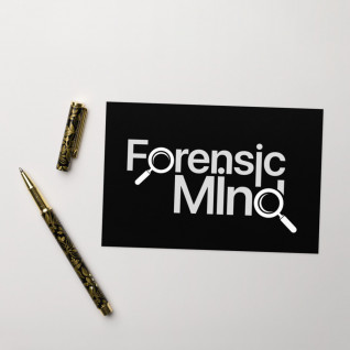 Forensic Mind Grey and White Greetings Card