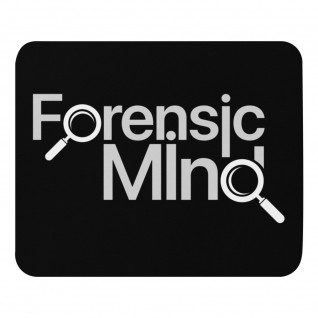 Forensic Mind Grey and White Mouse Pad