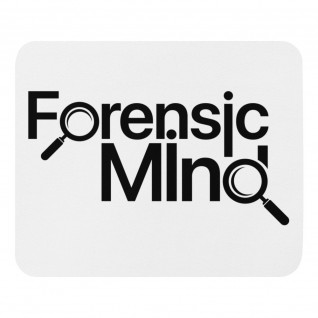Forensic Mind Black Print Mouse Pad