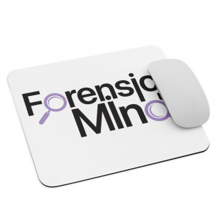 Forensic Mind Black and Purple Mouse Pad