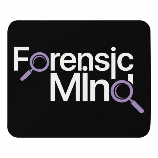 Forensic Mind Purple and White Mouse Pad