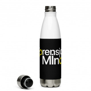 Forensic Mind Yellow and White Stainless Steel Water Bottle