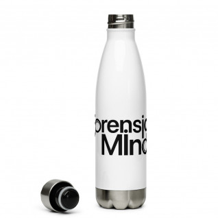 Forensic Mind Black Stainless Steel Water Bottle